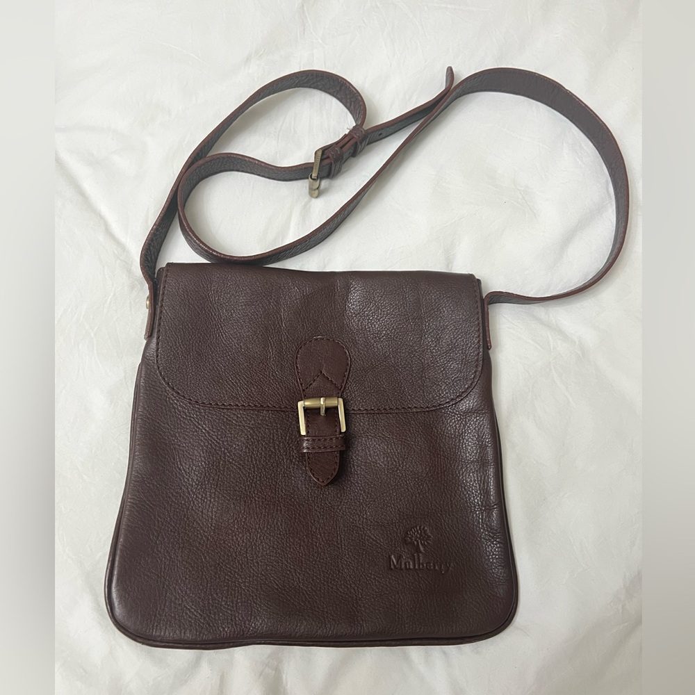 Mulberry Brown Heritage Leather Crossbody Bag